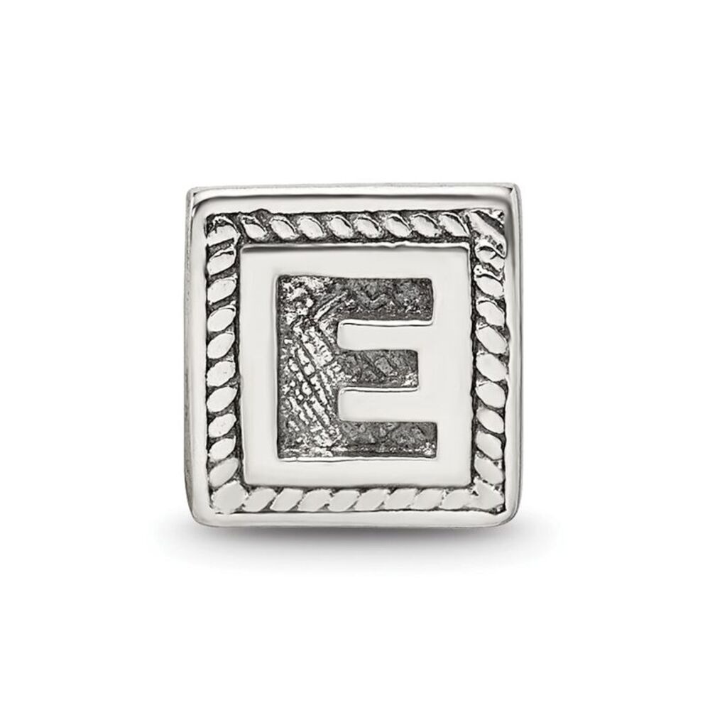 Kazi Luxury Sterling Silver Reflections Letter E … - image 3
